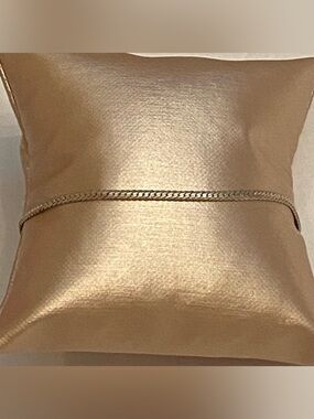 BRACELET FLAT CHAIN STERLING SILVER 7” 2.3g